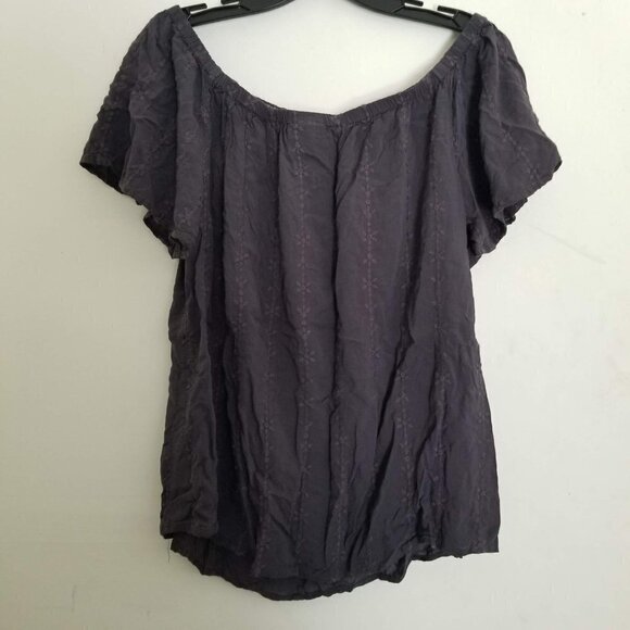 Torrid Floral Embroidered Off Shoulder Blouse 0X - Picture 6 of 12